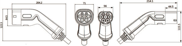 3.6Kw/11Kw Type 2 to Type 2 EV Charging Cable