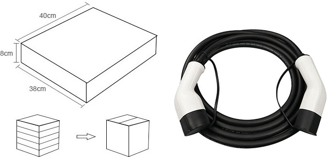 3.6Kw/11Kw Type 2 to Type 2 EV Charging Cable